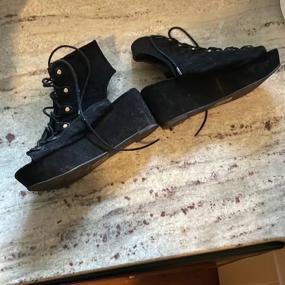 Top Shop Laceup Platform Wedge - Picture 4 of 7